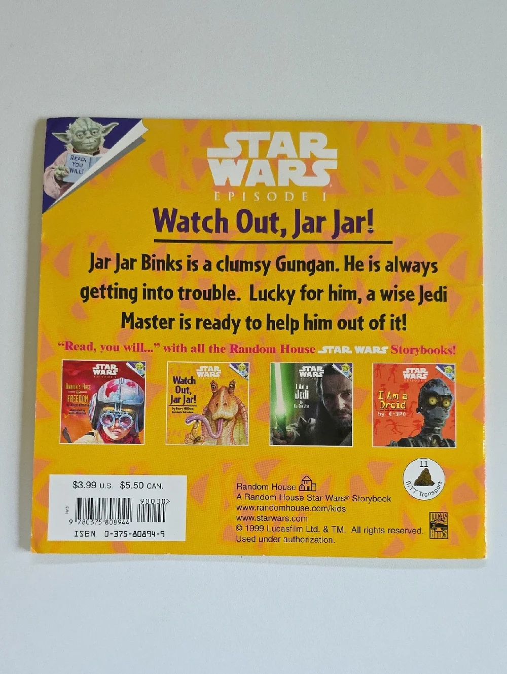 Vintage Star Wars Books Set Of 5 -  Episode I And Attack Of Clones
